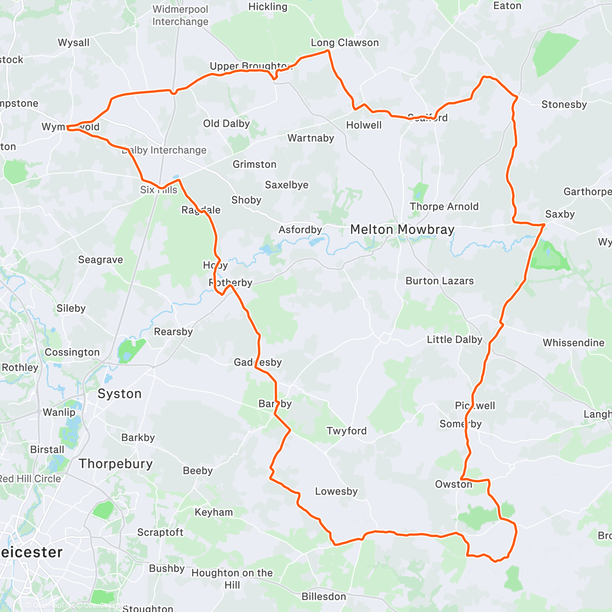 Map of the activity, Miles with Lotta