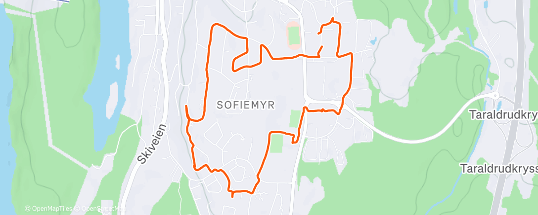Map of the activity, Afternoon Walk