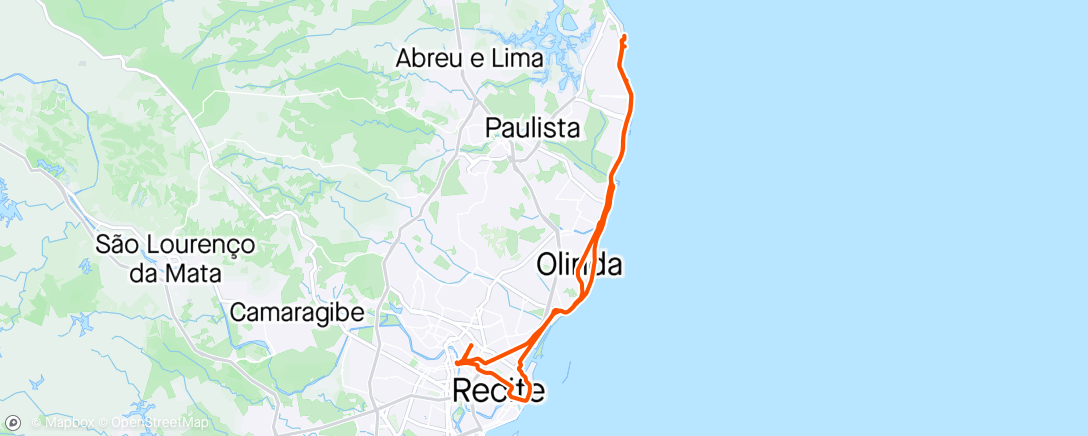 アクティビティ「Manhã Passeio」の地図