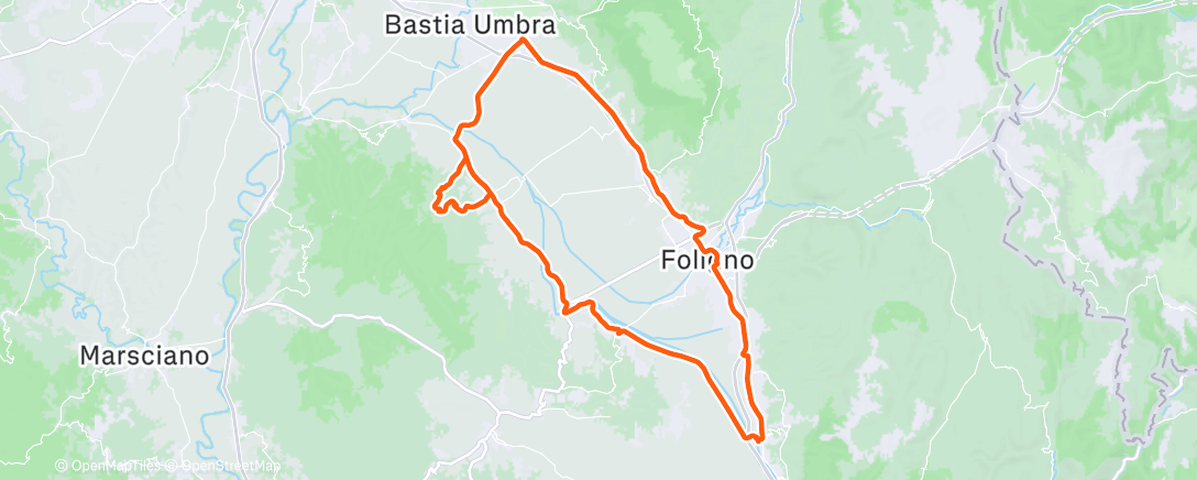 Map of the activity, Morning Ride