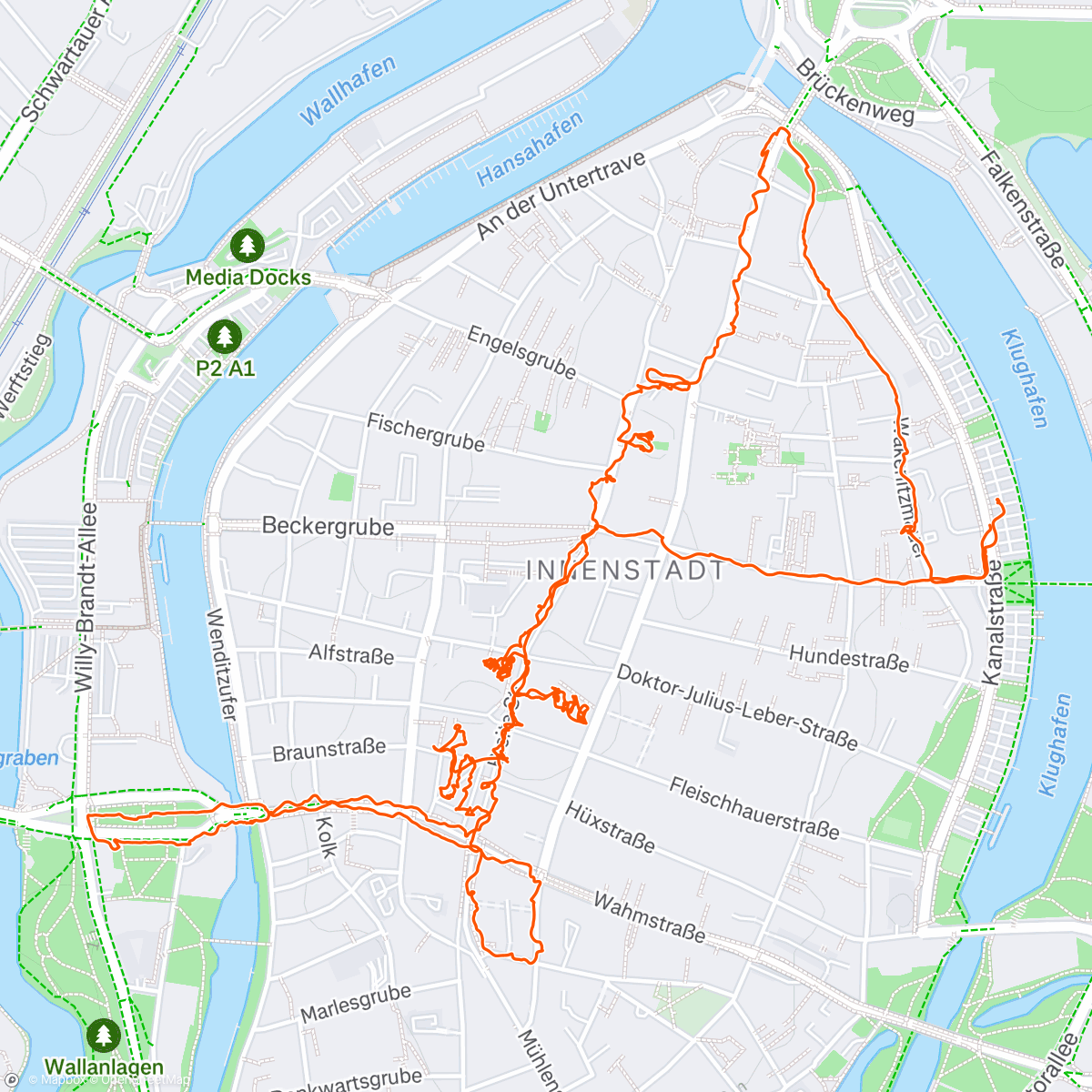 Map of the activity, 🌬️ Luebeck Christmas Markets w/ 🍯 🎄💨