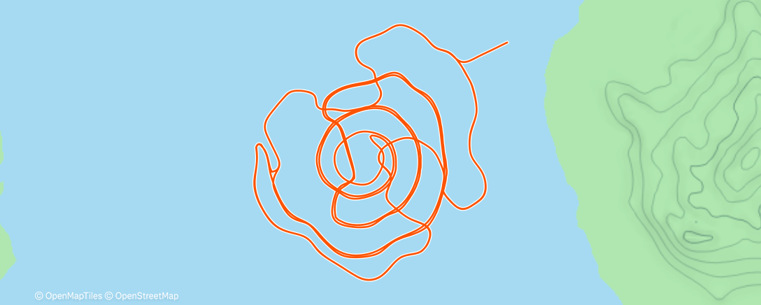 Map of the activity, Zwift - Recovery Spin on Whole Lotta Lava in Watopia