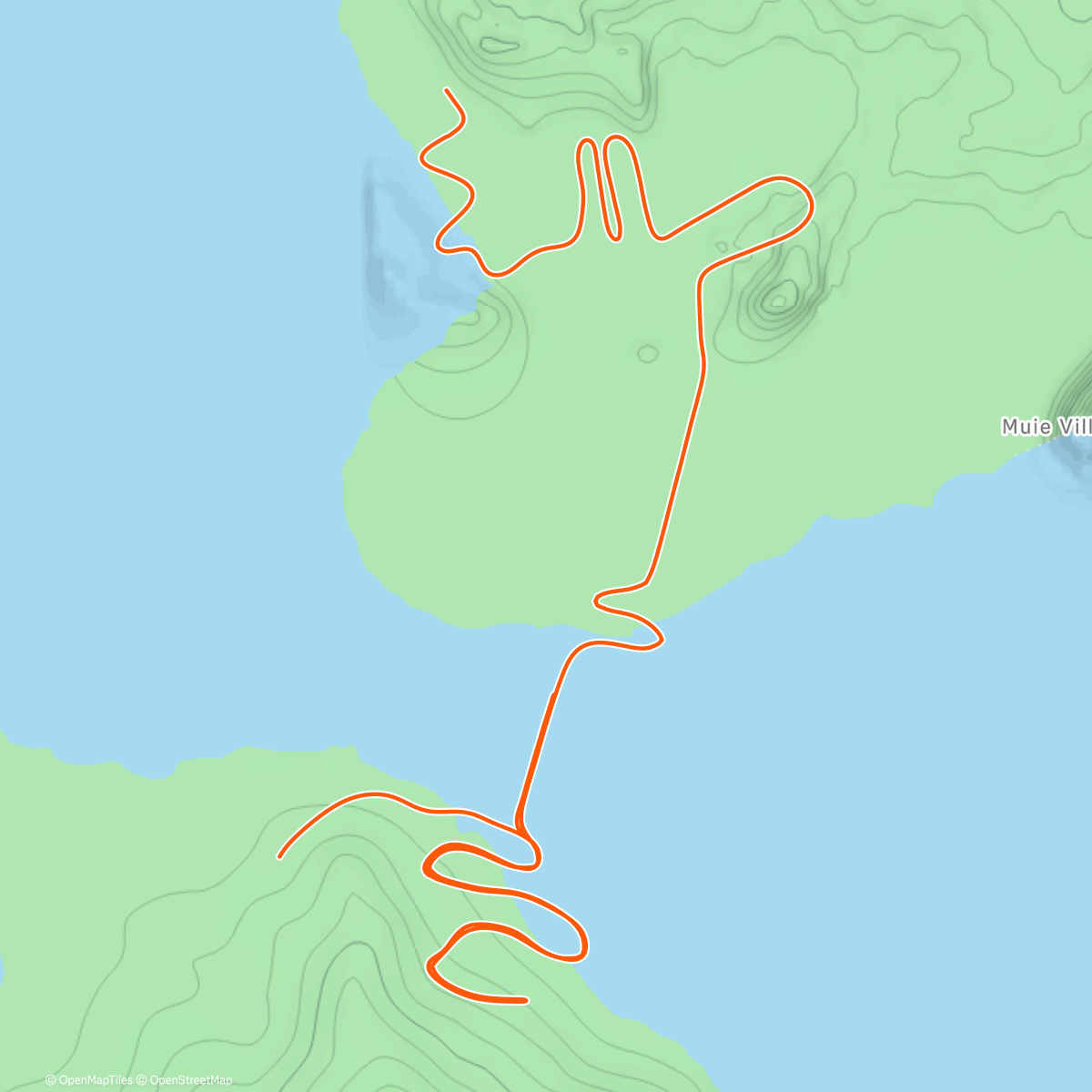 Map of the activity, Zwiftervals/Leg press