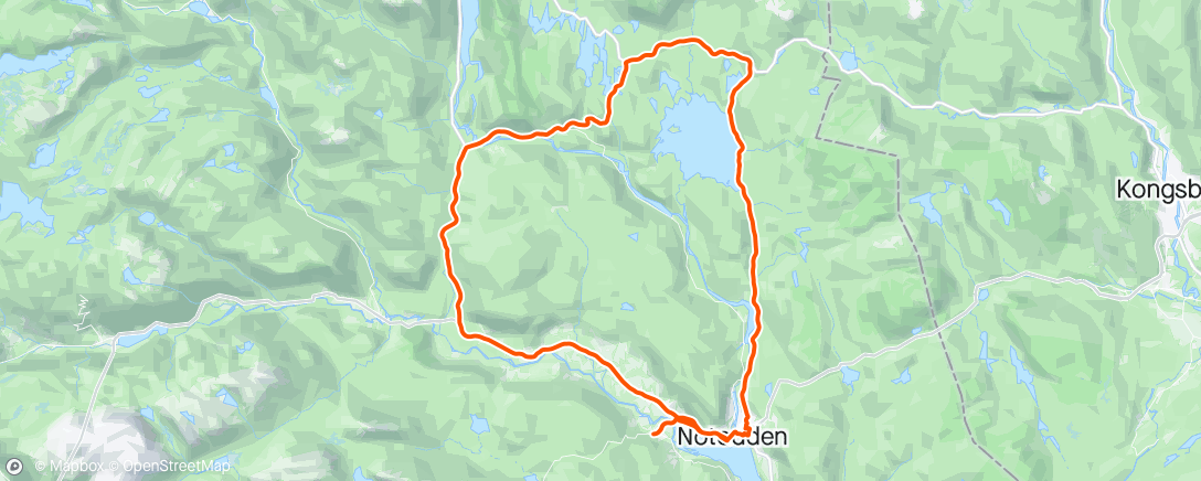 Map of the activity, Hard onsdagstrening