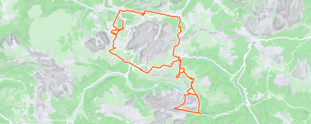 Map of the activity, Morning Alpine Ski