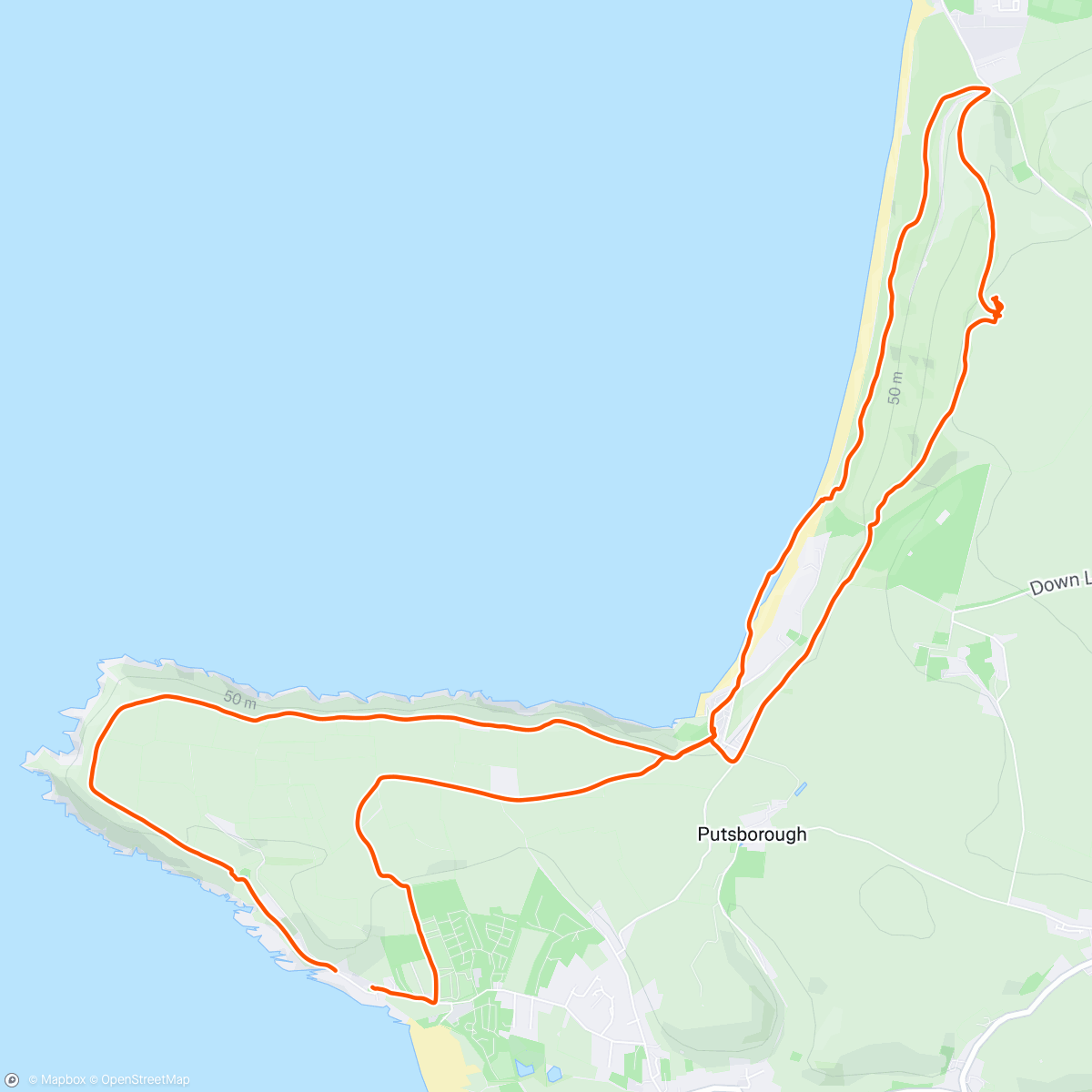 Map of the activity, Muslim Hikers Baggy Point costal hike