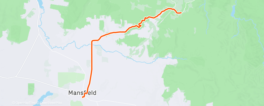 Map of the activity, Lunch Ride