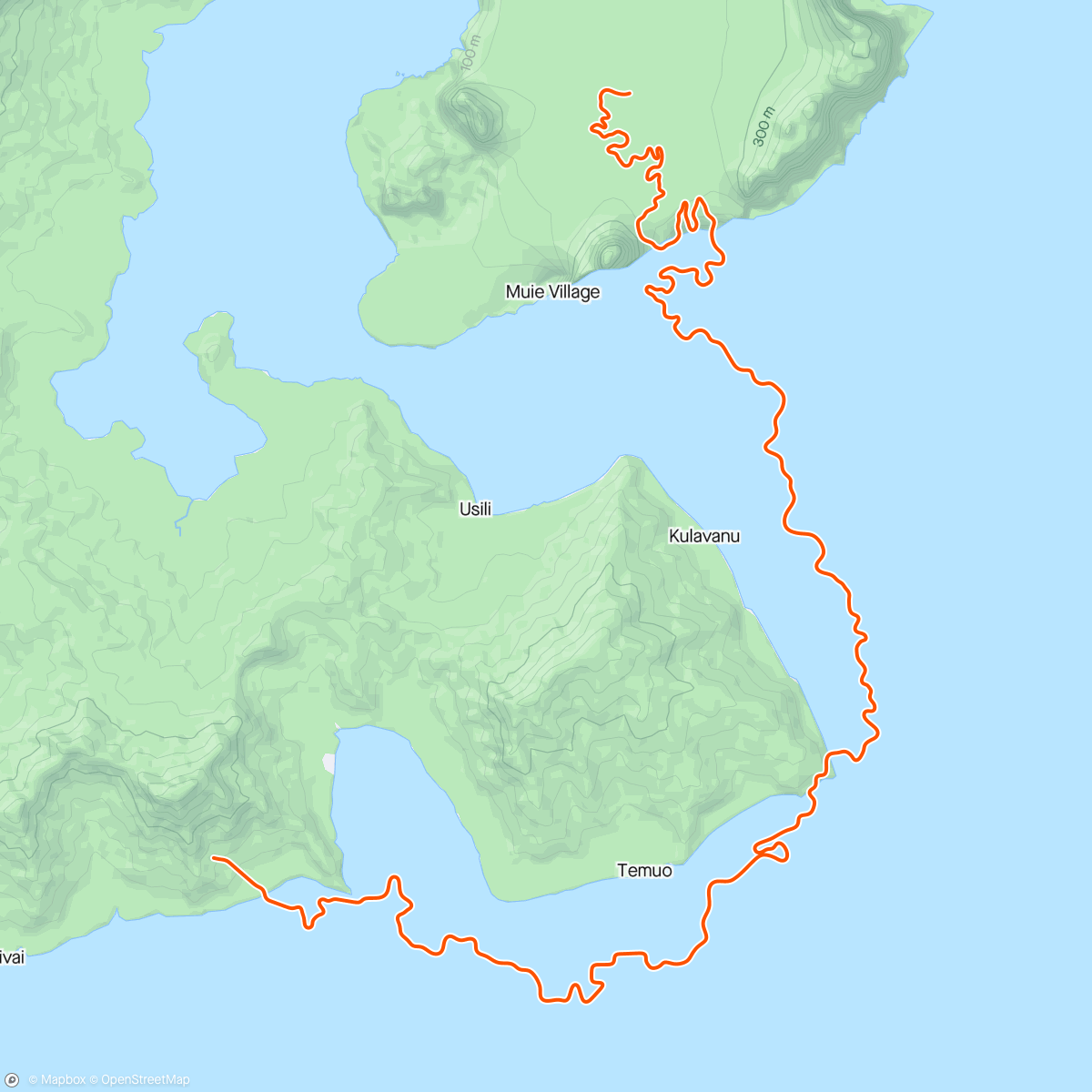 アクティビティ「Zwift - Race: EVO CC Race Series (B) on Canopies and Coastlines in Watopia」の地図