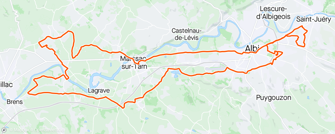 Mapa da atividade, Sortie vélo le matin  # 9 #