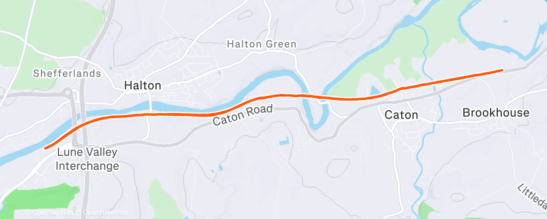 Map of the activity, Morning Run