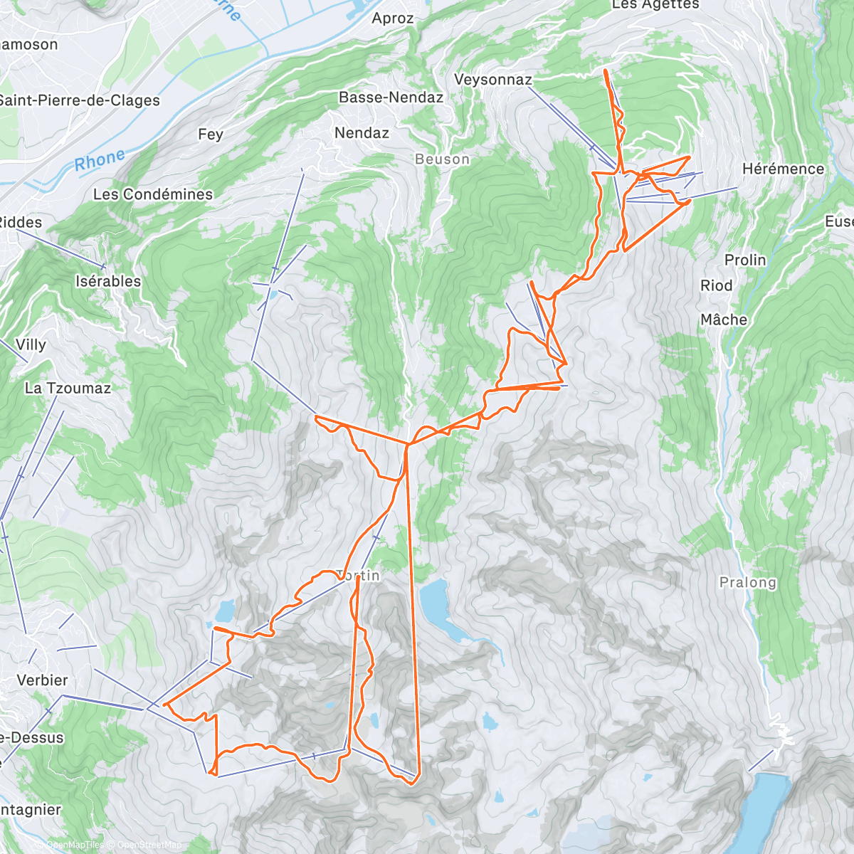 Mappa dell'attività Skiabfahrt am Morgen