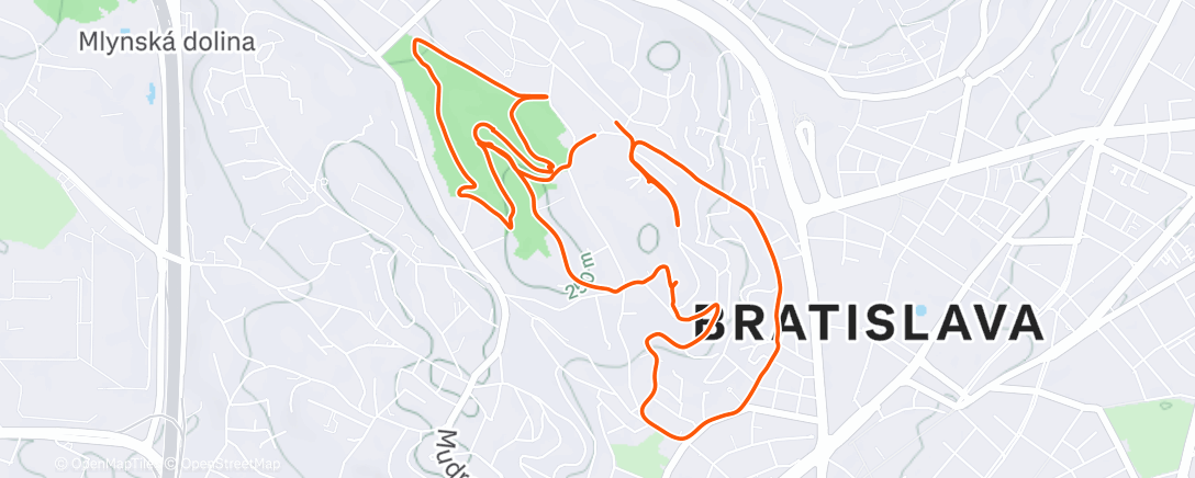 Map of the activity, Afternoon Walk