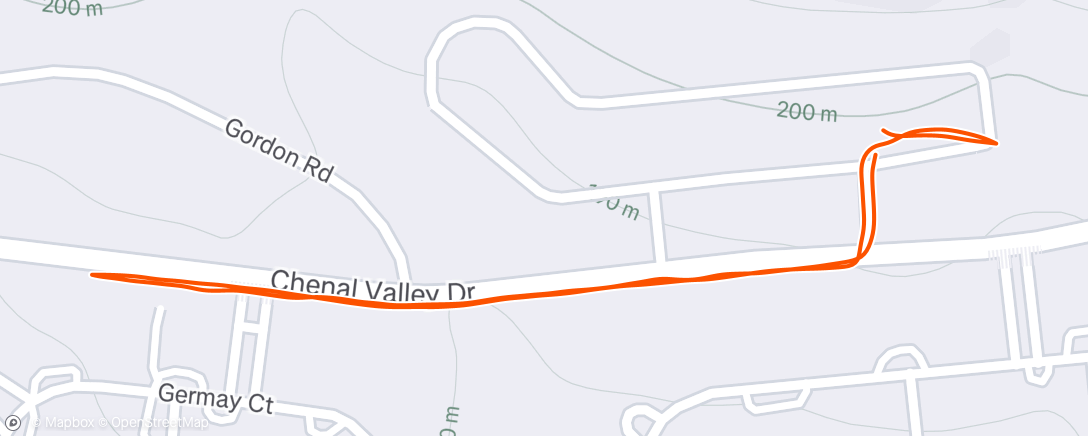 Map of the activity, Afternoon Walk