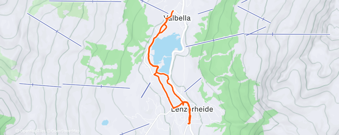 Map of the activity, Spaziergang am Nachmittag