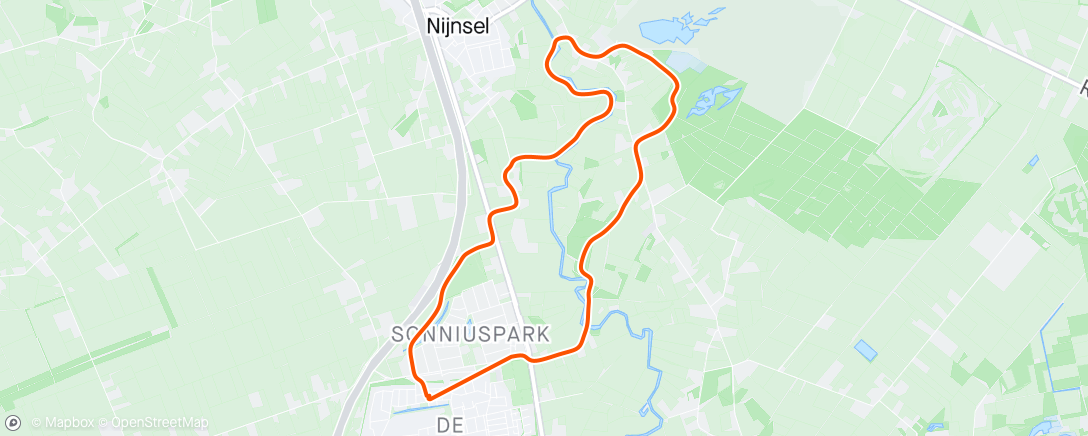 Map of the activity, 🏃 langs dn Dommel