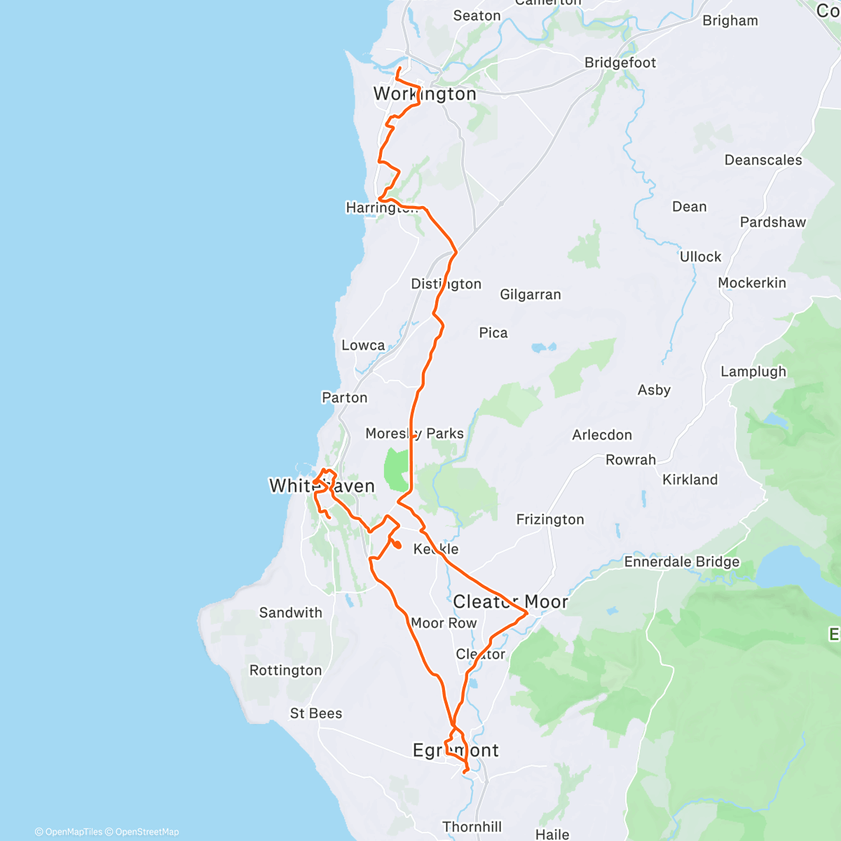 Map of the activity, Day 5 of 7 in 7 challenge with Kev Sinfield