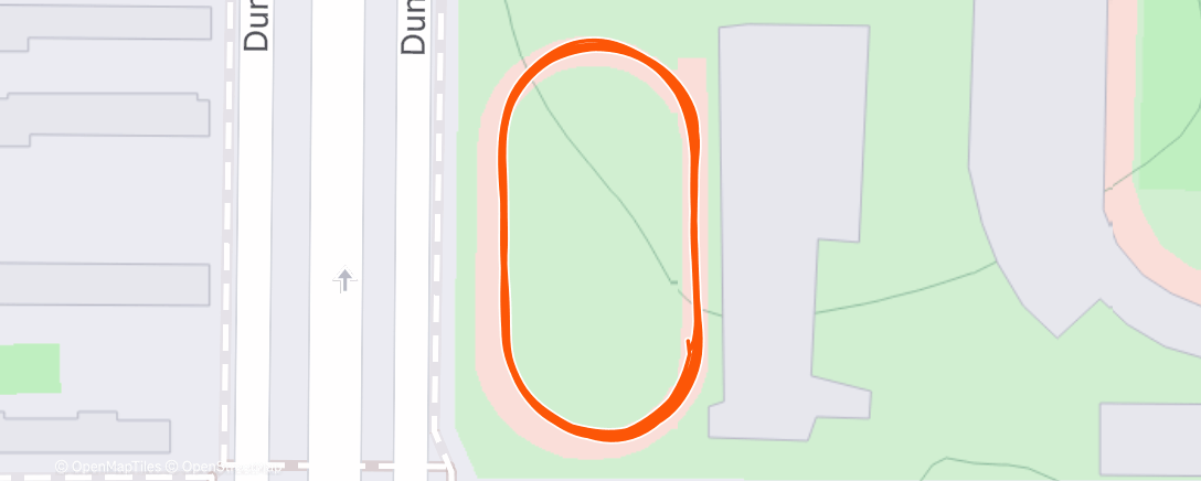 Carte de l'activité Evening Run