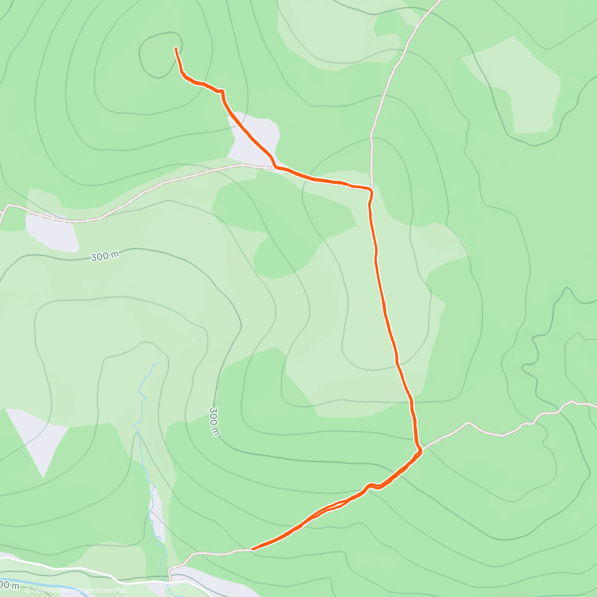 Map of the activity, DR advent hills #7