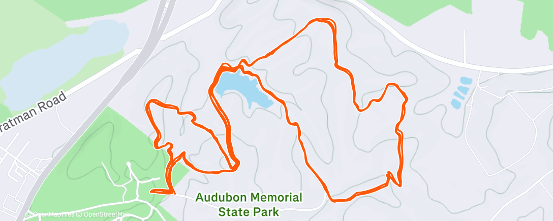 Map of the activity, Morning Trail Run