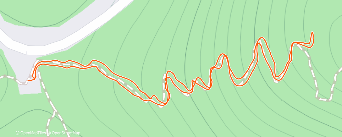Map of the activity, Morning Hike