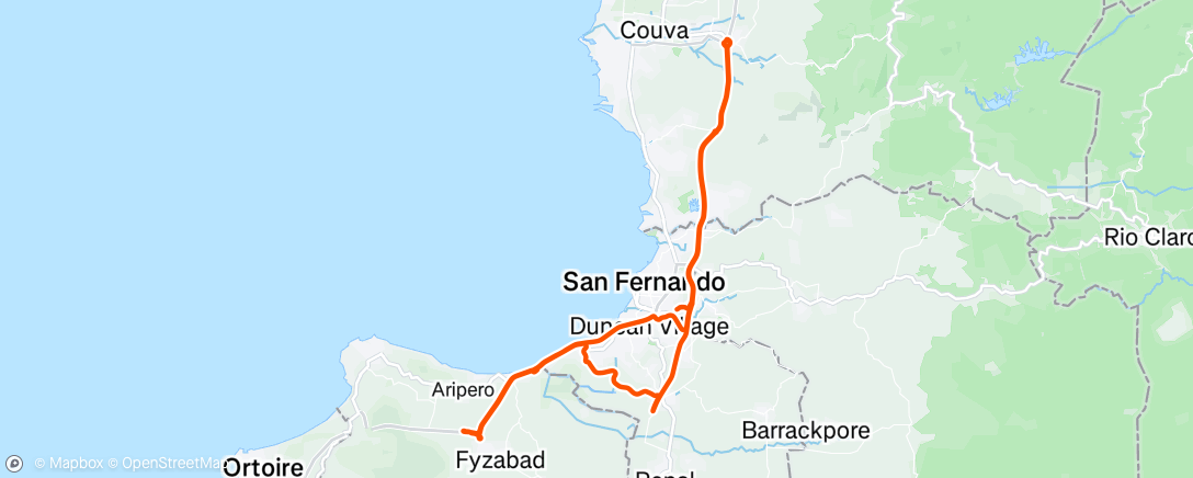 Map of the activity, Morning Ride
