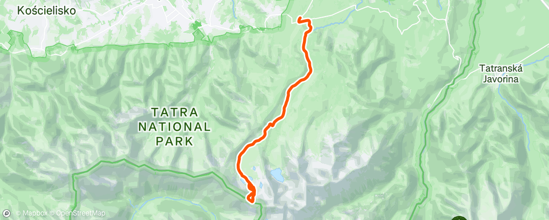 Map of the activity, Morning Hike