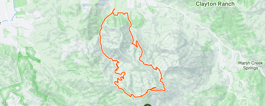 Mappa dell'attività Mt. Diablo day hike