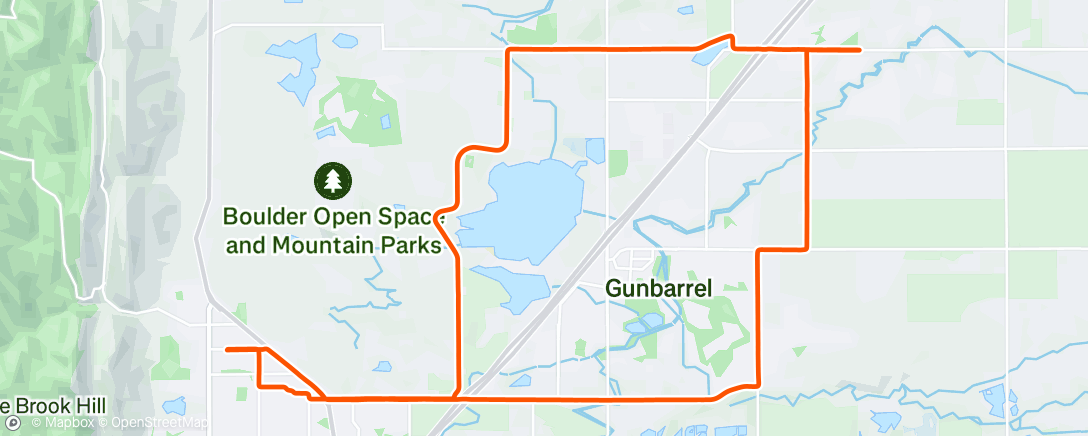 Map of the activity, Afternoon Ride
