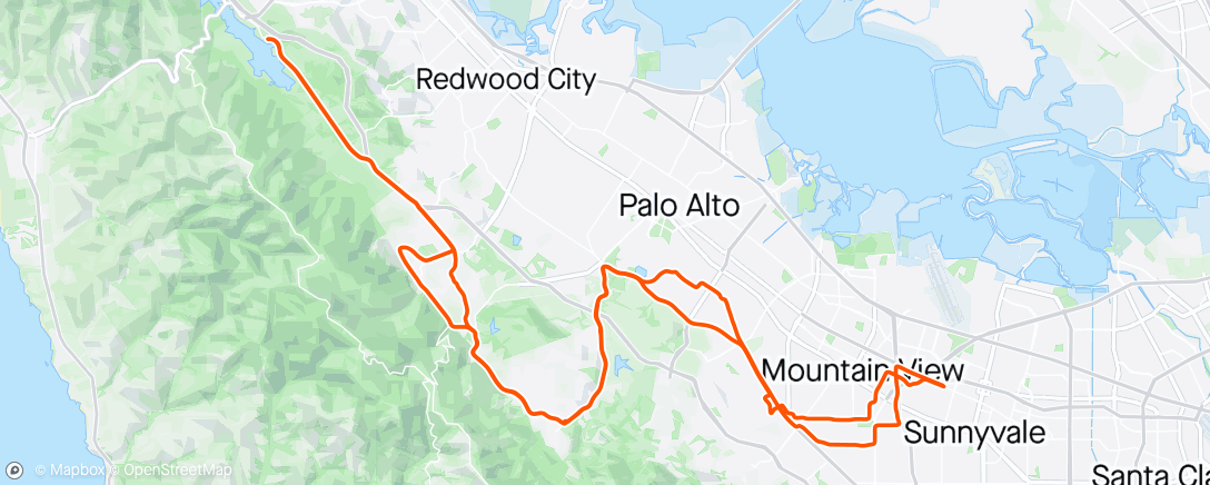 Karte der Aktivität „Noon Ride-Long Route”