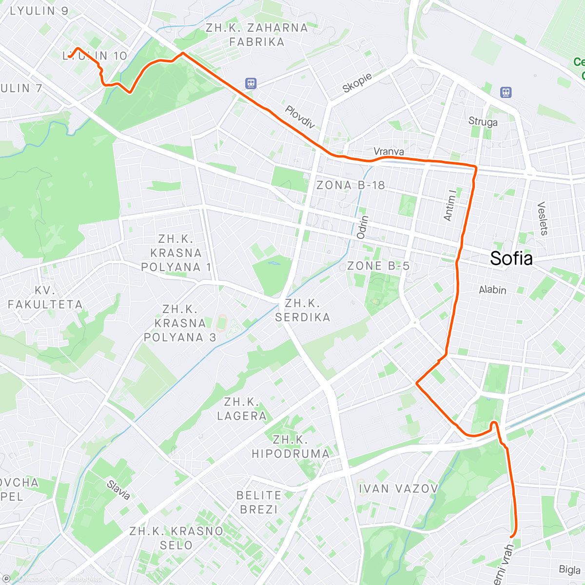 Map of the activity, Fixie to home 🚴‍♂️