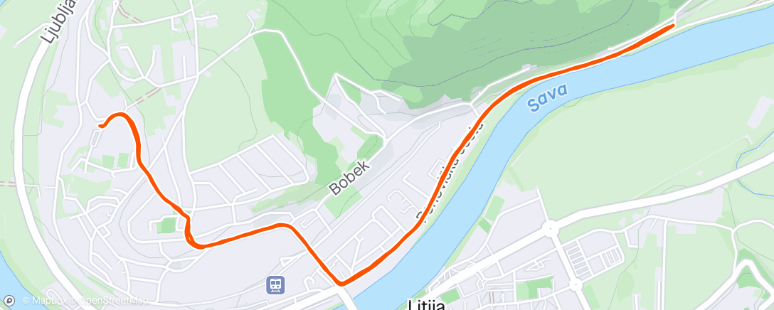 Map of the activity, Corsa mattutina