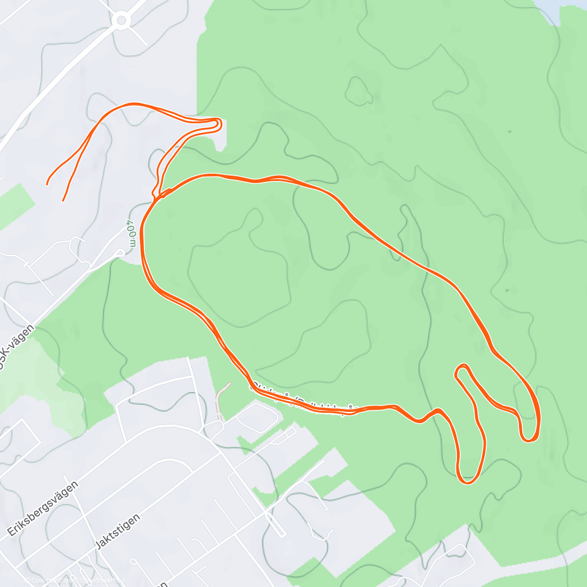 Map of the activity, Skating in kurzer Hose.