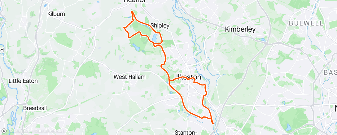 Map of the activity, After work ride 🚴‍♂️
