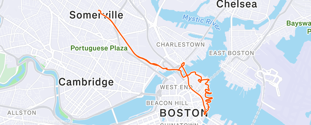 Map of the activity, Morning Ride