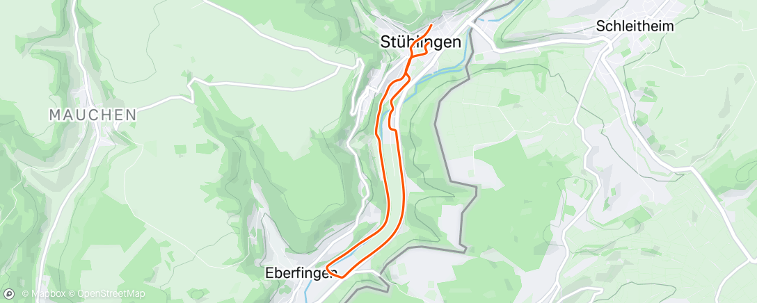 Map of the activity, Abendlauf