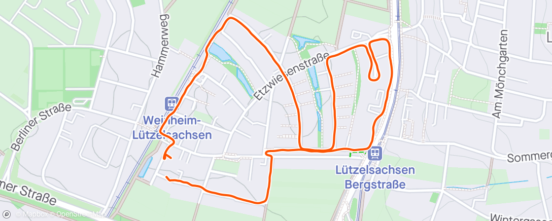 Mapa da atividade, Spaziergang am Mittag