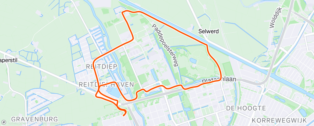 Map of the activity, Petersport