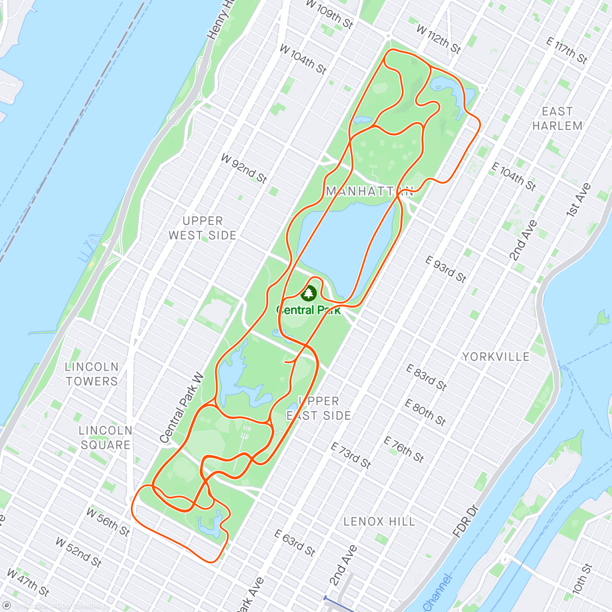Map of the activity, Zwift - Group Ride: Long | Stage 3 | The Zwift Big Spin 2024 on NYC KOM After Party in New York