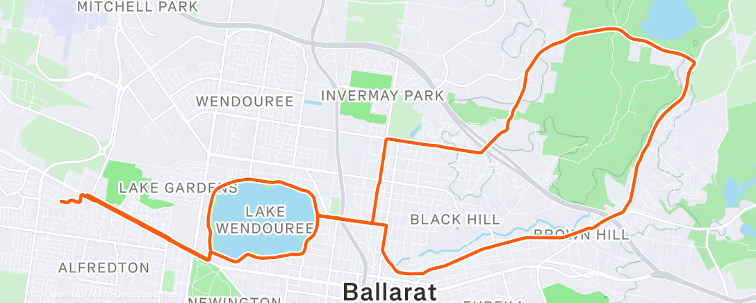 Map of the activity, Afternoon Ride