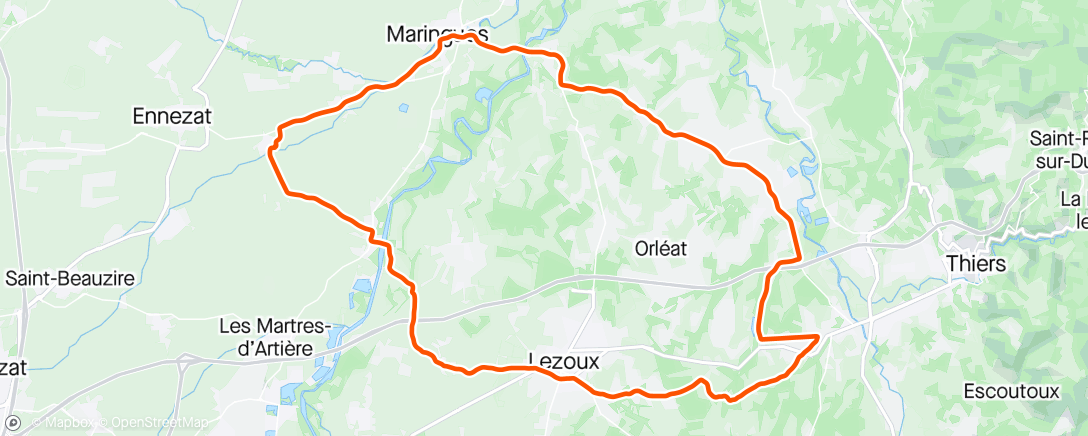Map of the activity, Route - Balade avec pap'