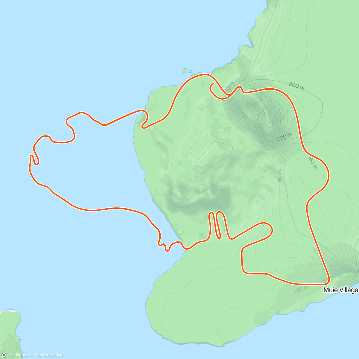 Map of the activity, Zwift - Race: After Party Race by PETA-Z (B) on Volcano Climb After Party in Watopia