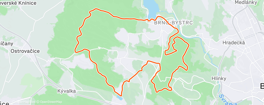 Map of the activity, Morning Ride