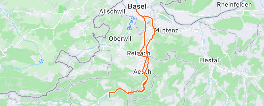 Map of the activity, Morning Ride