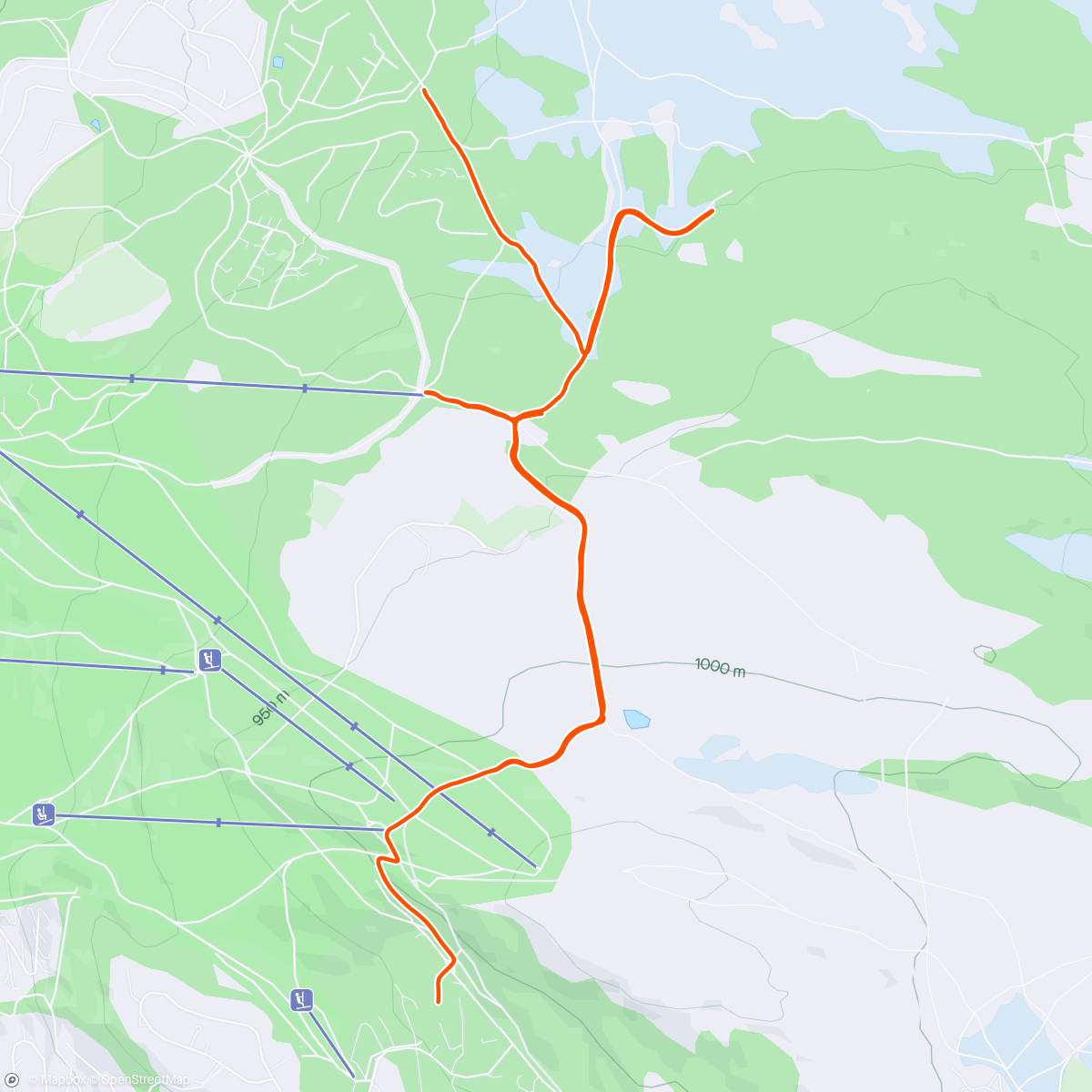 Map of the activity, Tilskuer på Janteloppet