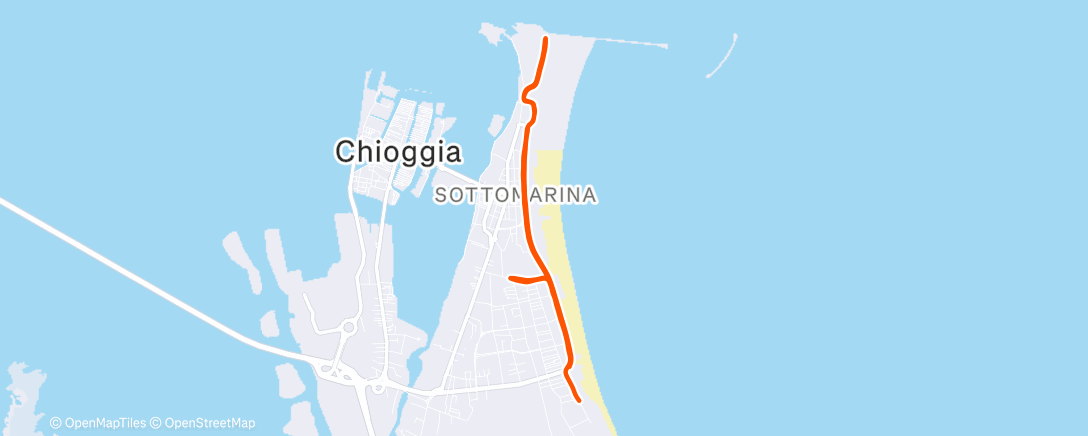 Map of the activity, Morning Run