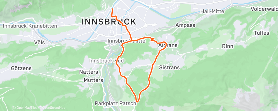 Map of the activity, Zwift - Garmin UNBOUND Gravel Training Plan | Chase the Chaise on Lutscher in Innsbruck