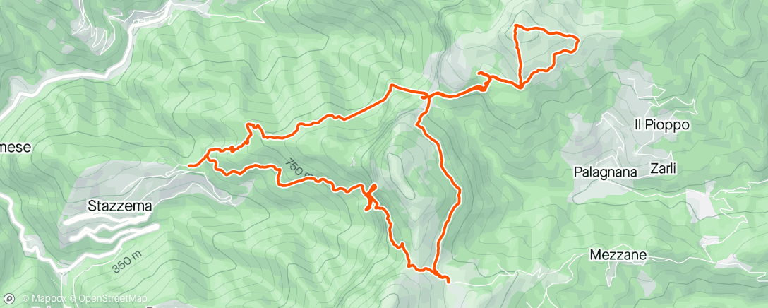 活动地图，Stazzema - Monte Croce