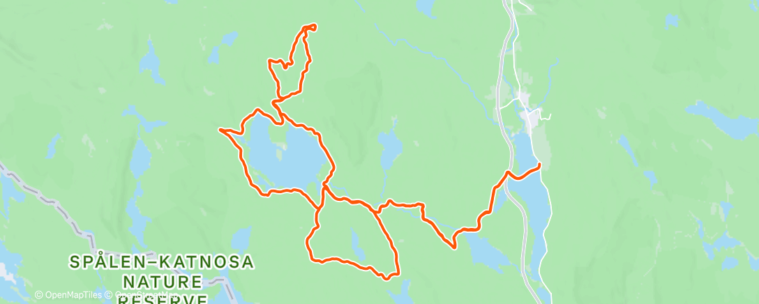 Map of the activity, Skitur med RubbeFoyn uten rubb