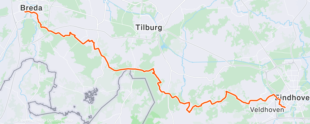 Карта физической активности (Na paar jaar toch maar is dat tegeltje bij Hilvarenbeek gepakt. #slechte tegelaar.)