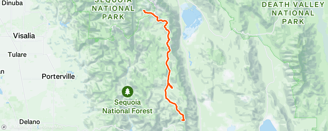 Map of the activity, Morning Hike